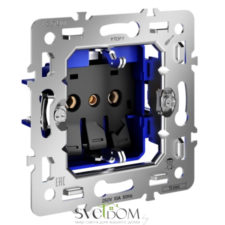 Розетки электрические с заземлением Voltum S70 VLS0401M Voltum VLS0401M