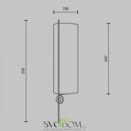 Настенные светильники MOD437WL-02BG1 Maytoni | Svetdom.by