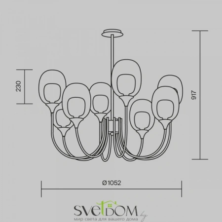 Подвесные светильники Maytoni MOD016PL-08BS от Магазина Svetdom.by