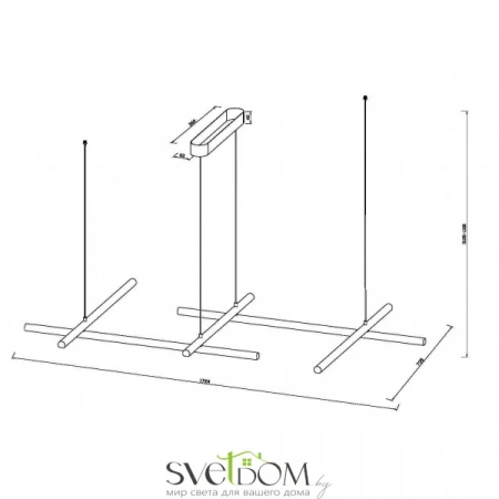 Подвесные светильники Maytoni MOD278PL-L86G3K1 от Магазина Svetdom.by