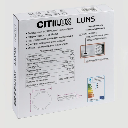 Накладной светильник Citilux LUNS CL711020V CITILUX