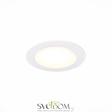 ST209.538.06 Св-к встр. Белый LED 1*6W 3000K 330Lm Ra80 110° IP20 D120xH8 90-265V Встраиваемые светильники ST LUCE