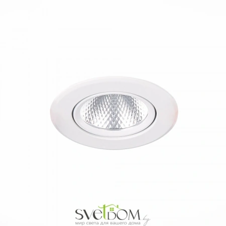 ST211.548.08.36 Св-к встр. Белый LED 1*8W 4000K 640Lm Ra80 36° IP20 D86xH50 220-240V Встраиваемые светильники ST LUCE