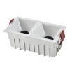 ST757.548.20 Св-к встр. Белый LED 2*10W 60° IP20 L65xW126xH52 85-265V В комплекте Встраиваемые светильники ST LUCE