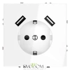 Розетка с USB, А+А Voltum S70 VLS040401  Voltum VLS040401