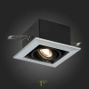 ST250.148.01 Св-к встр. Черный GU10 1*50W  L126xW126xH70 220V Без ламп Встраиваемые светильники ST LUCE
