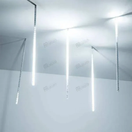 ARLIGHT Светодиодная гирлянда ARD-ICEFALL-CLASSIC-D12-500-5PCS-CLEAR-72LED-LIVE WHITE (230V, 6W) (Ardecoled,