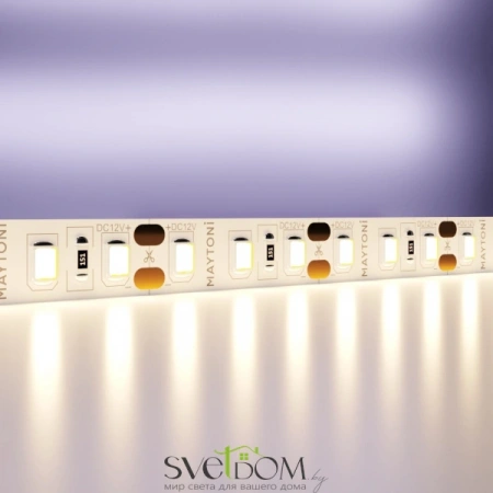 Светодиодная лента 12В 2835 9,6Вт/м 3000K 5м IP20 10108
