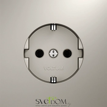 Розетки электрические с заземлением Voltum S70 VLS040103  Voltum VLS040103