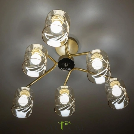 Citilux Клод CL137162 Люстра потолочная Золото CITILUX