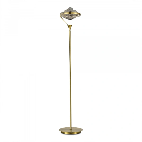 SL6115.305.01 Торшер ST-Luce Латунь/Дымчато-Серый LED 1*19W 3000K AMARA