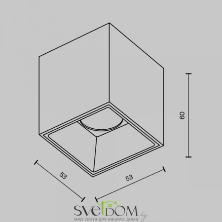 Потолочные светильники Maytoni C064CL-5W3K-SQ-B от Магазина Svetdom.by