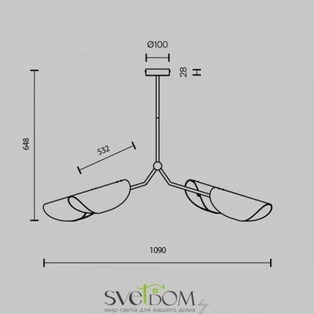 Подвесные светильники Maytoni MOD225PL-04B от Магазина Svetdom.by