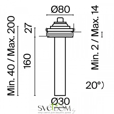 Встраиваемые светильники Maytoni C140TRS-L200-7W3K-W от Магазина Svetdom.by
