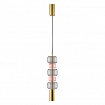 6504/1A SUSPENTIONI LN23 194 бронза, розовый, серый Подвес GU10 50W 220V VERONA