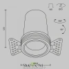 Встраиваемый светильник Technical DL125-L12-4K-TRS-B Maytoni
