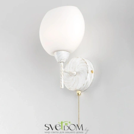 Citilux Флорида CL148310 Бра с выключателем Белое с патиной CITILUX