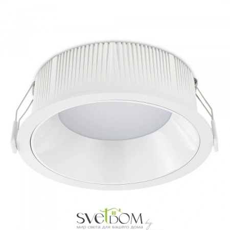 ST755.538.18 Св-к встр. Белый LED 1*18W 3000K 1 620Lm Ra80 120° IP20 D160xH60 100-240V Встраиваемые светильники ST LUCE
