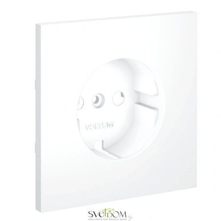 Накладка для розетки с заземлением Voltum S70 Белый VLS000602 Voltum VLS000602