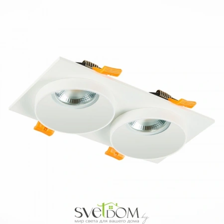 ST206.528.02 Св-к встр. Белый GU10 2*50W  IP20 L175xW92xH38 220V Без ламп Встраиваемые светильники ST LUCE
