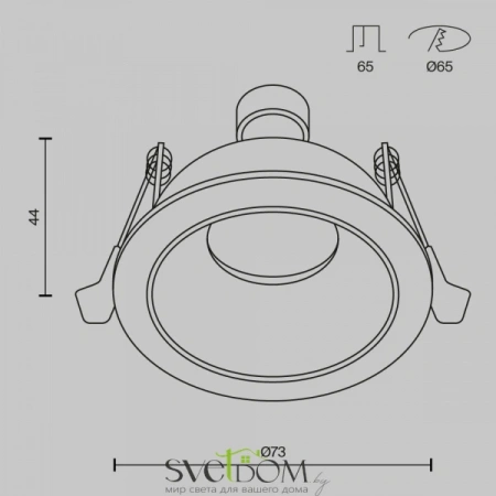 Встраиваемые светильники Maytoni DL126-GU10-W от Магазина Svetdom.by