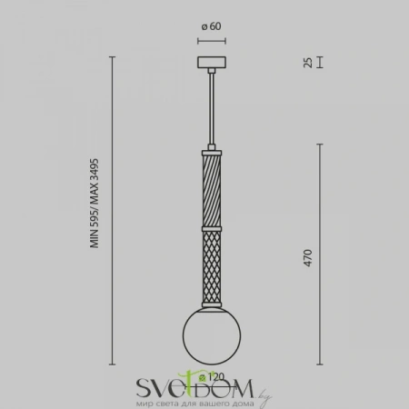Подвесные светильники Maytoni MOD287PL-01BS1 от Магазина Svetdom.by