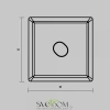 Комплект заглушек (для профиля 16x16) 2 шт., ALM-1616S-B-EC 642030 Maytoni