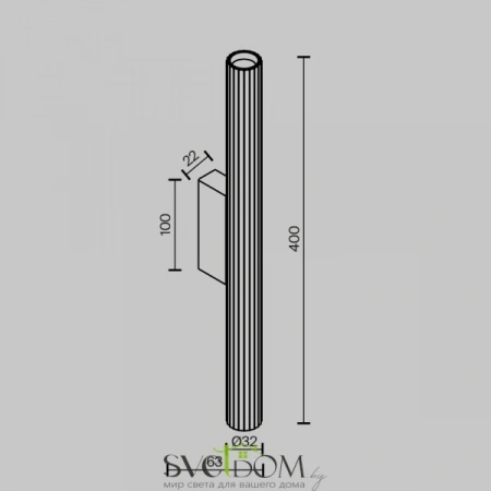 Настенные светильники C082WL-12W2.7K-B Maytoni | Svetdom.by
