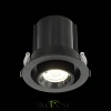 ST702.348.12 Св-к встр. Черный LED 1*12W 4000K 900Lm Ra80 24° IP20 D90xH92 180-240V Встраиваемые светильники ST LUCE