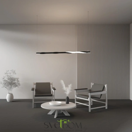 Радиусный профиль 35x35 Twist правый черный ALM-3535R-B-TR-90°-0.4M