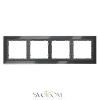 Рамки стеклянные Voltum S70 Графит VLS110407 Voltum VLS110407