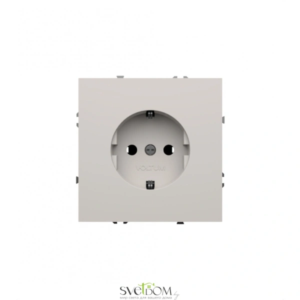 Розетки электрические с заземлением Voltum S70 VLS040102  Voltum VLS040102