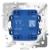 Выключатель двухклавишный Voltum S70 VLS020103  Voltum VLS020103
