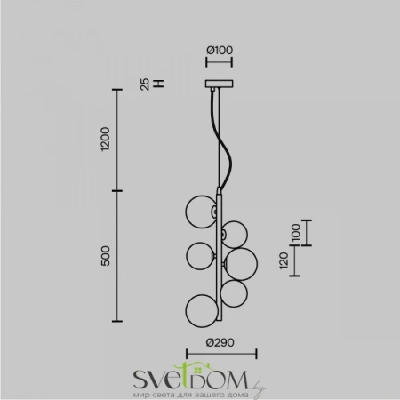 Подвесные светильники Maytoni MOD545PL-06G от Магазина Svetdom.by