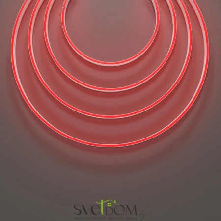 Гибкий неон с вертикальным изгибом позволяет создавать динамичные световые решения, огибая контуры в вертикальной плоскости. Мягкий рассеянный свет, направленный вверх, идеально подойдет для контурной подсветки потолков, ниш, элементов интерьера и фасадов | Svetdom.by