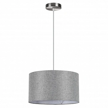 8251/2 MODERNI LN25 000  никель/серый, металл/текстиль Подвес Е27 2*60W 220V NIKKI