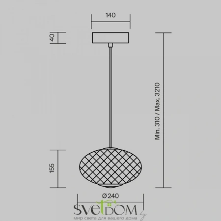 Подвесные светильники Maytoni MOD397PL-L10B3K от Магазина Svetdom.by