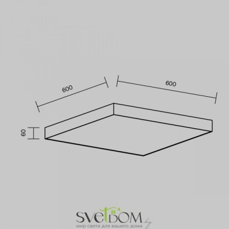 Потолочные светильники Maytoni C032CL-90W4K-SQ-B от Магазина Svetdom.by