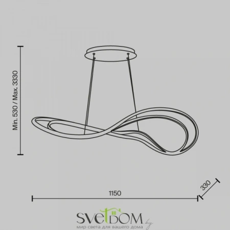 Подвесные светильники Maytoni MOD283PL-L65BS3K от Магазина Svetdom.by