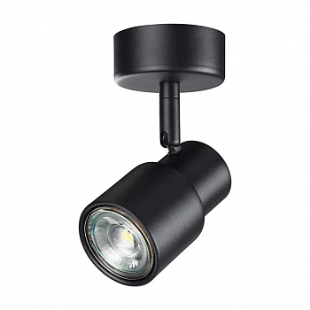 370922 OVER NT22 258 черный Светильник накладной IP20 GU10 50W 220V MOLO