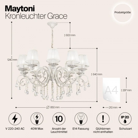 ЛюстрыARM247-10-G Maytoni | Svetdom.by
