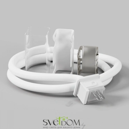 Коннектор питания для гибкого неона 17x12 мм (выход прямой) | Svetdom.by