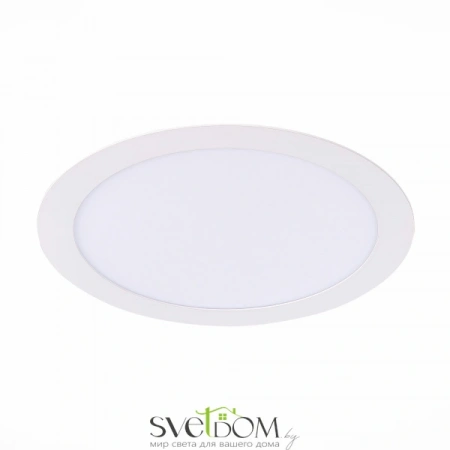 ST209.538.18 Св-к встр. Белый LED 1*18W 3000K 1 296Lm Ra80 110° IP20 D225xH8 90-265V Встраиваемые светильники ST LUCE