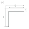Угол SL-LINIA45-FANTOM внутренний Arlight 030103 Arlight