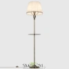 Citilux Вена CL402930T Торшер бронза со столиком и белым абажуром CITILUX