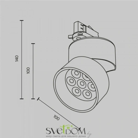 Трековый светильник Technical TR199-3-15W4K-M-W Maytoni