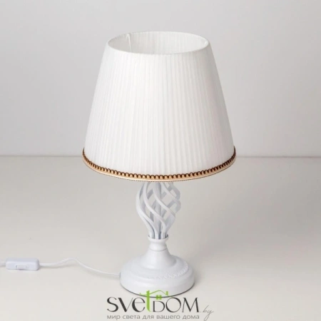 Citilux Вена CL402800 Настольная лампа с абажуром Белая CITILUX
