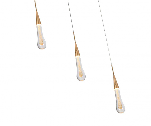 Kink Light 07861-3AS,33 Подвес Гутта золото Led 9W