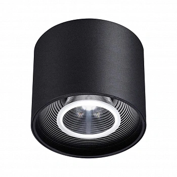 358792 OVER NT21 217 черный Светильник накладной светодиодный IP20 LED 15W 4000K 1600Лм 110-265V BIND