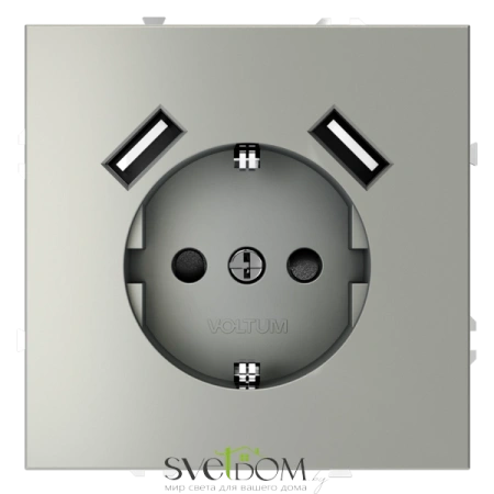 Розетка с USB, А+А Voltum S70 VLS040405  Voltum VLS040405